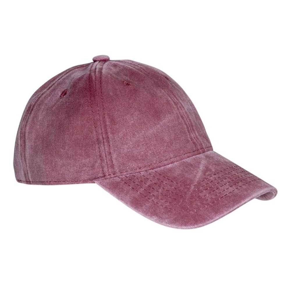 Result Headwear Core Cotton Baseball Cap / Vintage Red
